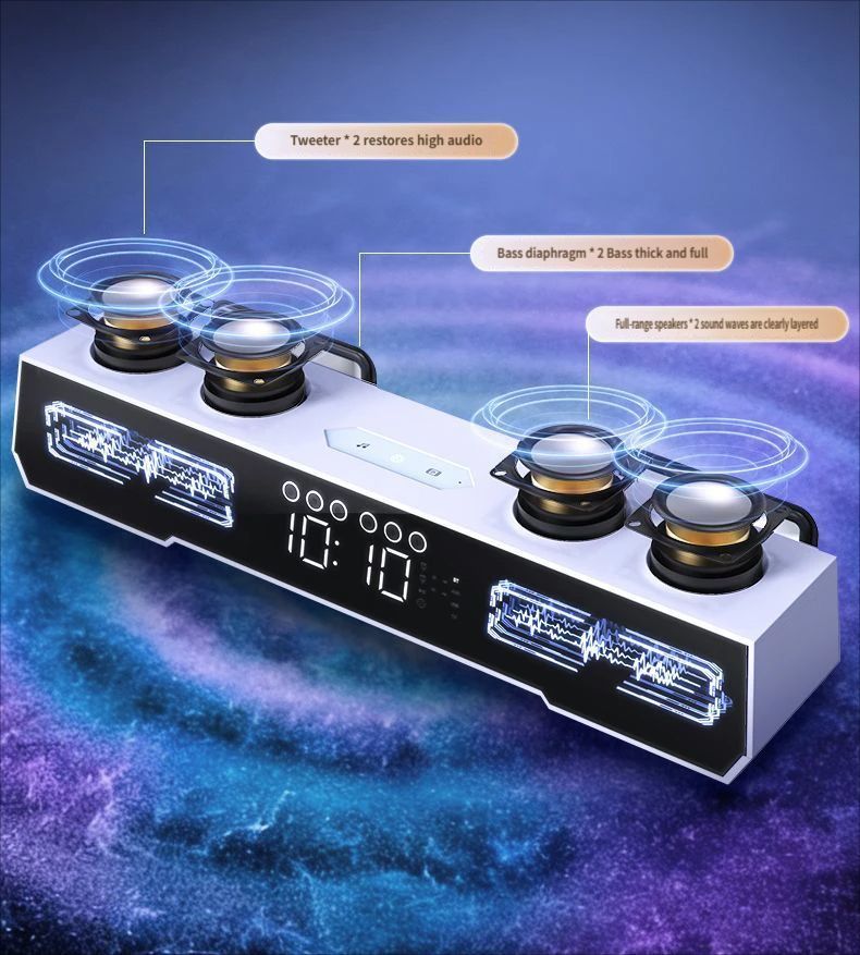 X9-Pro Bluetooth wired speaker-White
