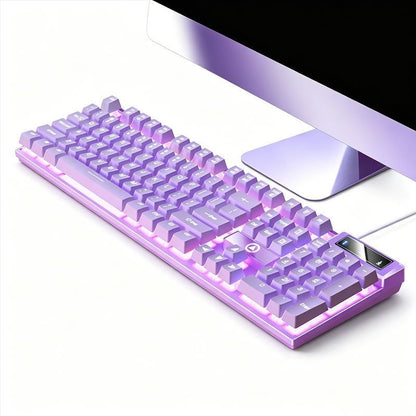 104 Keys Wired Keyboard Purple