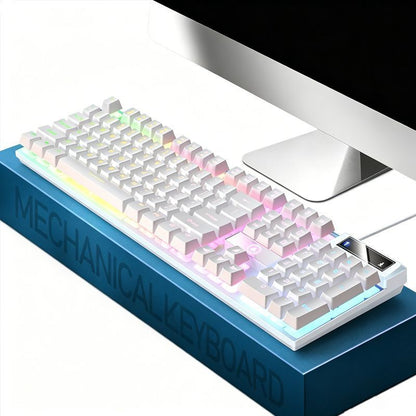 104 Keys Wired Keyboard White