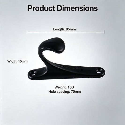 10 Pcs M1-1 Clothes Hook Black
