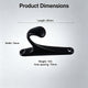 10 Pcs M1-1 Clothes Hook Black