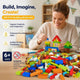 Engaging Mini Building Blocks DIY Puzzle Toy, 500pcs Plain Bag Regular Colours (Separater & Instruction Included)