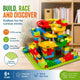 Gift Ready Marble Run Building Blocks DIY Puzzle Toy, 168pcs Small Track (Colour Box Pack)