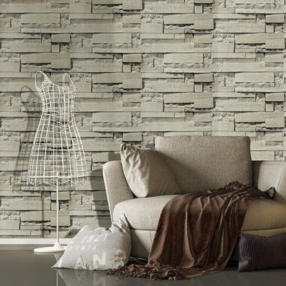 Self Adhesive Retro PVC Wall Sticker 0.45x6M, Ivory White Wood Grain, Soft Living Room Decor