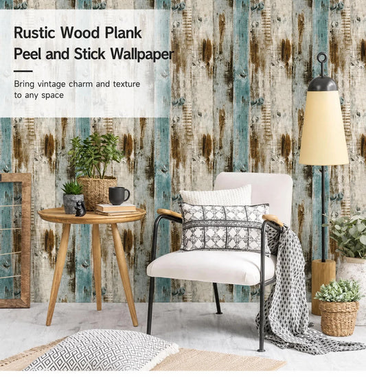 Self Adhesive Retro Background Wall Film 0.45x6M, White Base Floral Texture, Soft Aesthetic Decor