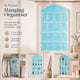 Clear View 16 Compartment Hanging Organizer, Underwear Sock Storage Pouch, Blue, Space Saving Wardrobe Decor