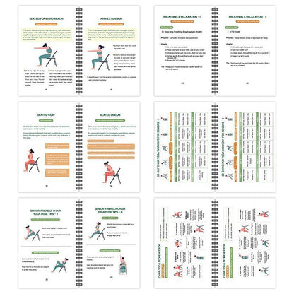 Dual Coil Bound Senior Yoga Journals, Breathing Awareness & All-Round Improvement Weight Loss Plans