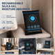 Humidity Tracking Silica Gel Moisture Absorbers, Regular Blue Black Flat Top Sachets, 100g Twin Pack