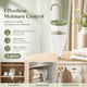 Compact Hanging Dry Box With Fragrance Sheet, Enjoy Fresh Odour-Free Garments, Anti-Damp Anti-Mildew Wardrobe Essential, Umbrella Shape, Green