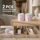 2 Pack Purple Tabletop Anti-Mildew Dry Boxes, Revive Stuffy Office & Bedroom Drawers, Full Matching Desiccant And Scent Sheet Included