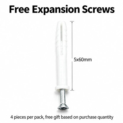3" Color Zinc Hidden T Bracket 6Pcs w/ 5x60&5x80 Screws