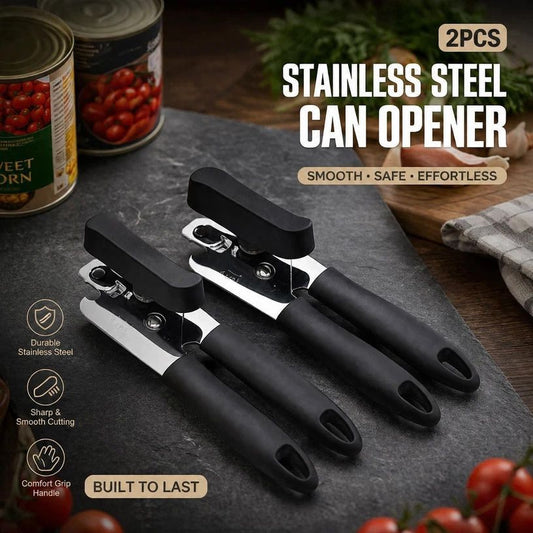 Stainless Steel Can Opener Combo 2Pcs Manual Multi Purpose Kitchen Tool