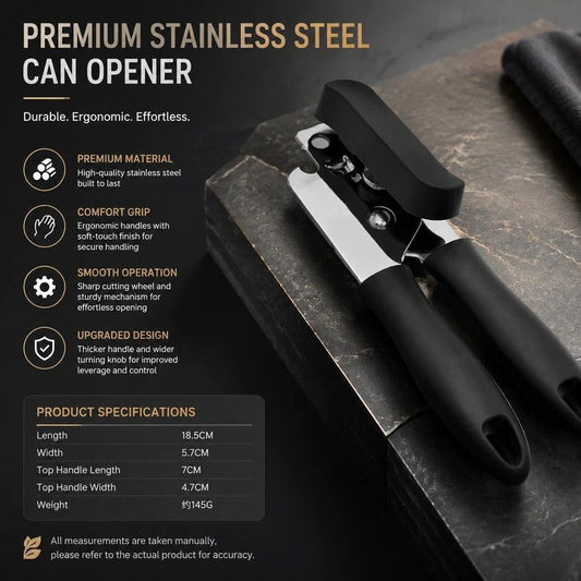Stainless Steel Can Opener Combo 2Pcs Manual Multi Purpose Kitchen Tool