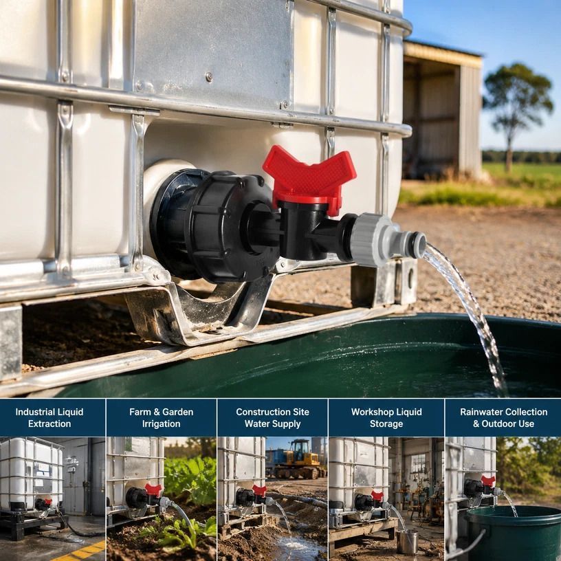 3/4in Multi Use Valve Base Kit Equipped With Garden Hose Coupling