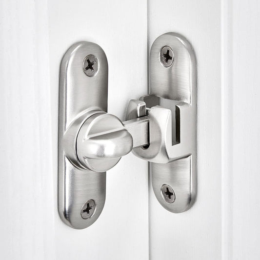 2Pcs No-Drill Door Latch Buckle with Screws