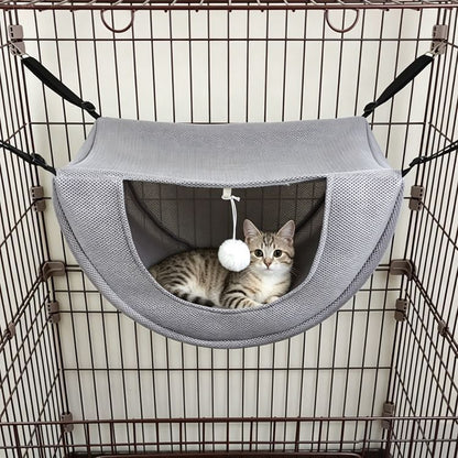 2 Pcs Cat Cage Hammock - Grey  35×27×20cm