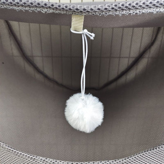 2 Pcs Cat Cage Hammock - Coffee 47×38×28cm