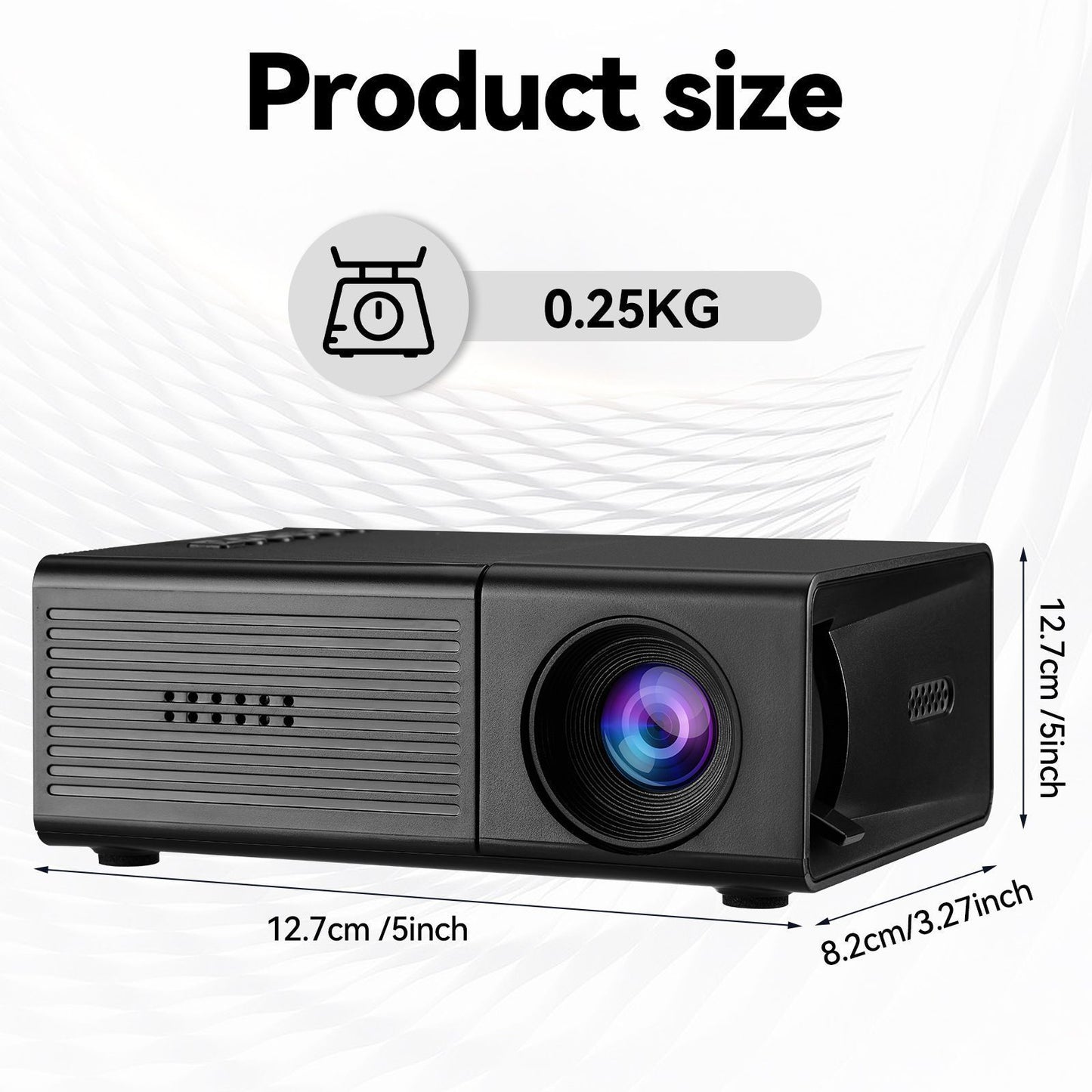M3S Mini Projector Black USB-Powered