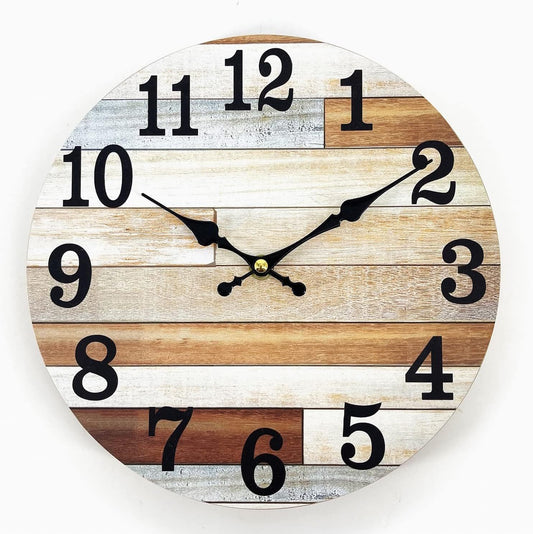 Wooden Wall Clock No.15, 10 Inch