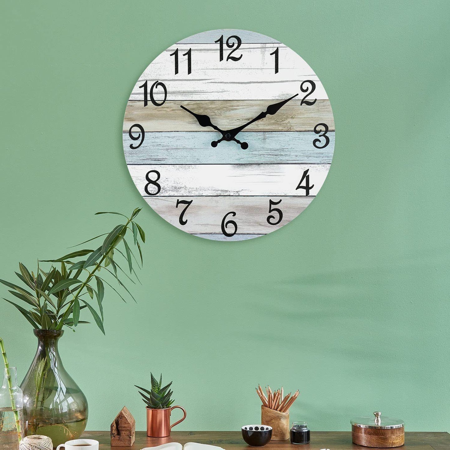 Wooden Wall Clock No.18, 10 Inch