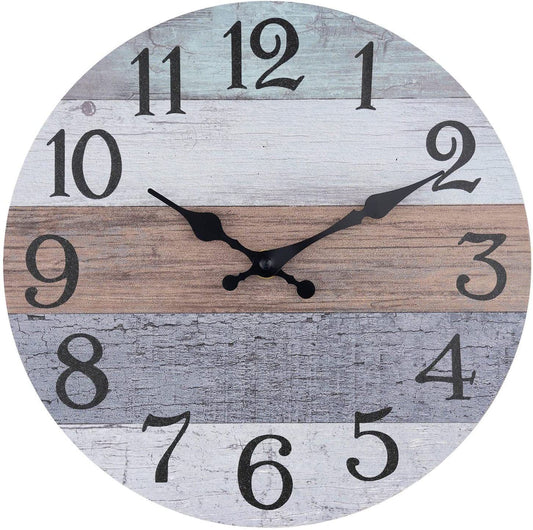 Wooden Wall Clock No.21, 10 Inch