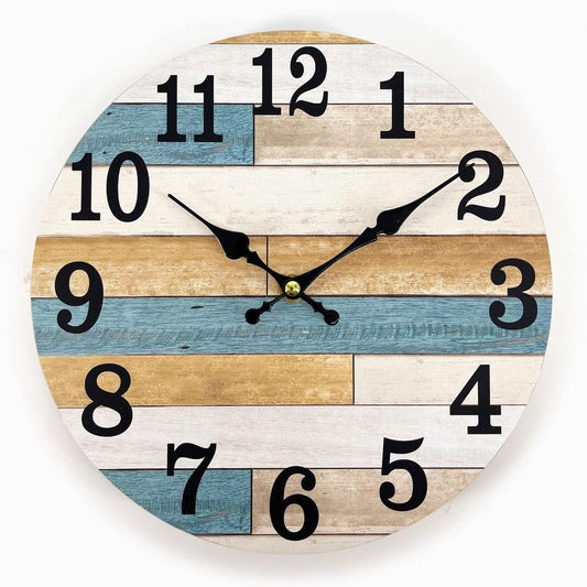 Wooden Wall Clock No.23, 10 Inch