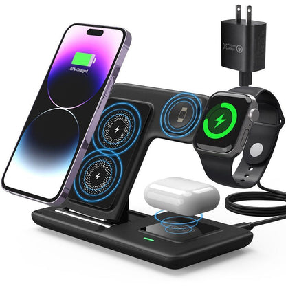 Black 3-in-1 Wireless Charger