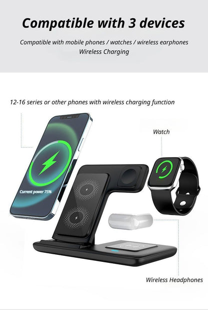 White 3-in-1 Wireless Charger