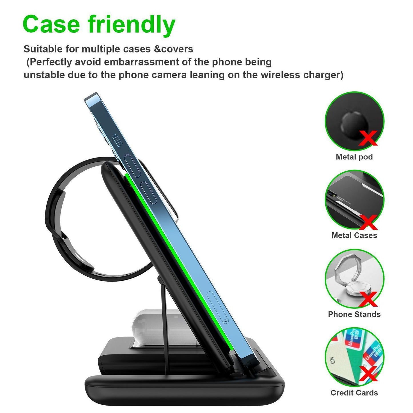 White 3-in-1 Wireless Charger