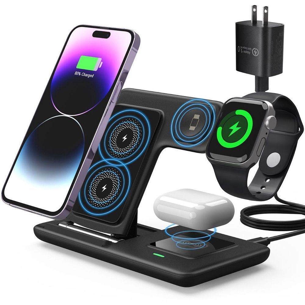Pink 3-in-1 Wireless Charger
