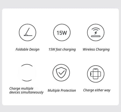 Pink 3-in-1 Wireless Charger