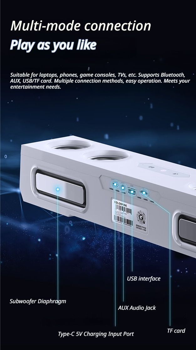 X9 Star Computer Speaker,White