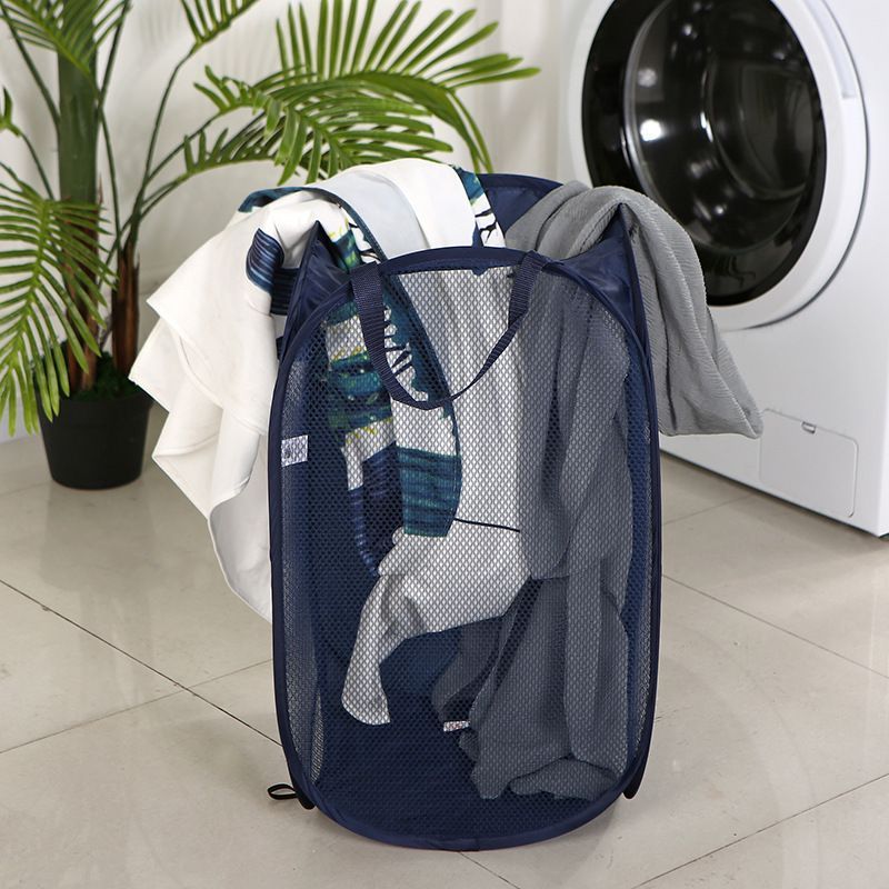 Foldable Laundry Hamper Light Gray 01