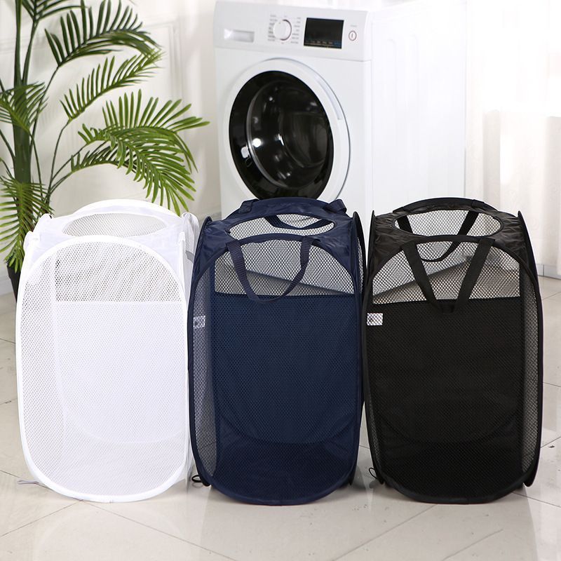 Foldable Laundry Hamper Dark Gray 01