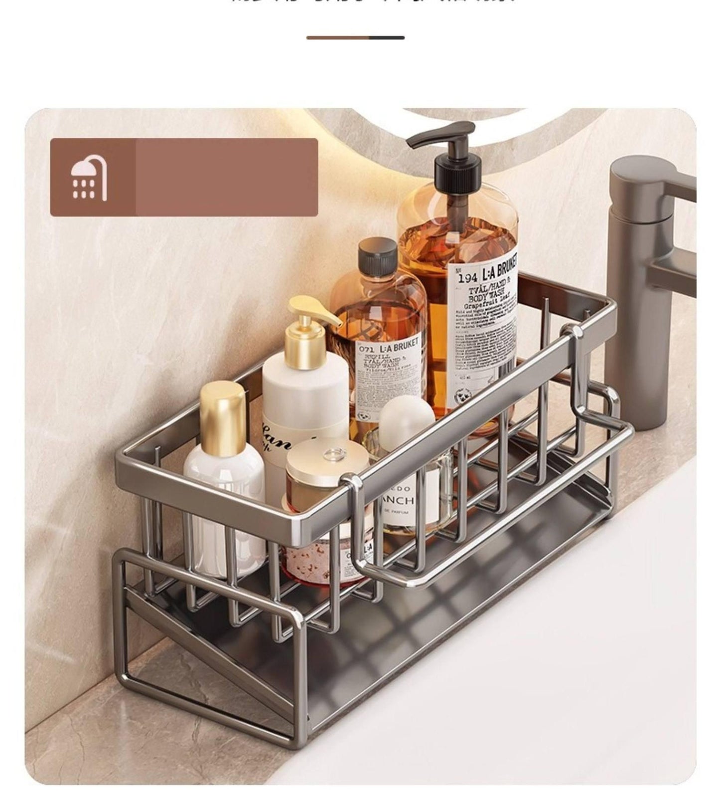 Tall Tilted Dish Drying Rack Black 03