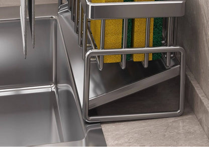 Tall Tilted Dish Drying Rack Black 03