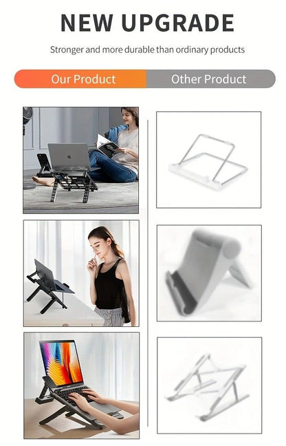 Multifunctional Laptop Stand: Portable and Foldable, 7-Level Height Adjustment, Efficient Heat Dissipation, Stable Load-Bearing