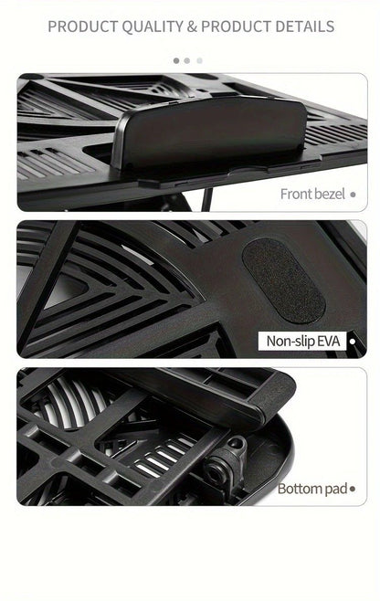 Multifunctional Laptop Stand: Portable and Foldable, 7-Level Height Adjustment, Efficient Heat Dissipation, Stable Load-Bearing