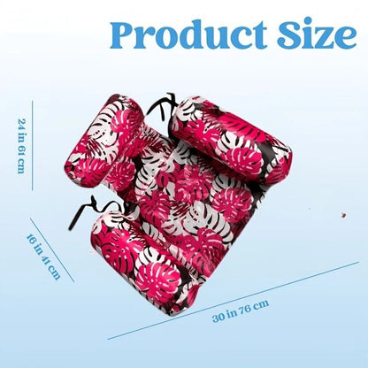 Water Floating Lounge Chair: Floating Pillow Design, Stable Sitting and Lying, Durable Oxford Fabric, Pool and Beach Vacation Companion。PINK