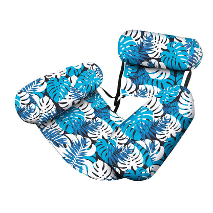 Water Floating Lounge Chair: Floating Pillow Design, Stable Sitting and Lying, Durable Oxford Fabric, Pool and Beach Vacation Companion。PINK