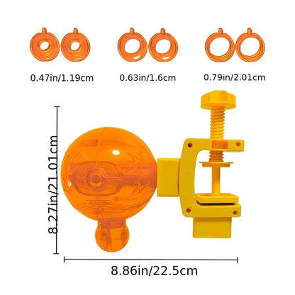 Pet Puzzle Spinning Feeder: 360° Slow Feeding Portion Control, Clip-On Installation, Eat While Playing/the little orange