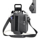 6-Magnet Suction Fitness Water Bottle Bag: Comes with Phone Pocket + Multi-Pocket Crossbody Design, Adjustable Shoulder Strap, Compatible with Treadmill and Squat Rack, Thickened Wear-Resistant Sports Essential/GREY