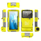 15m Waterproof Phone Case for Diving & Surfing - 1 Hour Underwater Shooting, Dual Seal, Zinc Alloy Buckle, Fits iPhone Samsung Xiaomi up to 6.9 Inch(yellow+black)