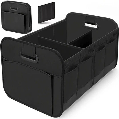 1 Car Trunk Organizer, Automotive Storage, Reinforced Handle, Foldable Multi-Compartment Car Organizer, 600D Oxford Fabric, Suitable for Any Car, SUV, Minivan, Vehicle Storage.BLUE