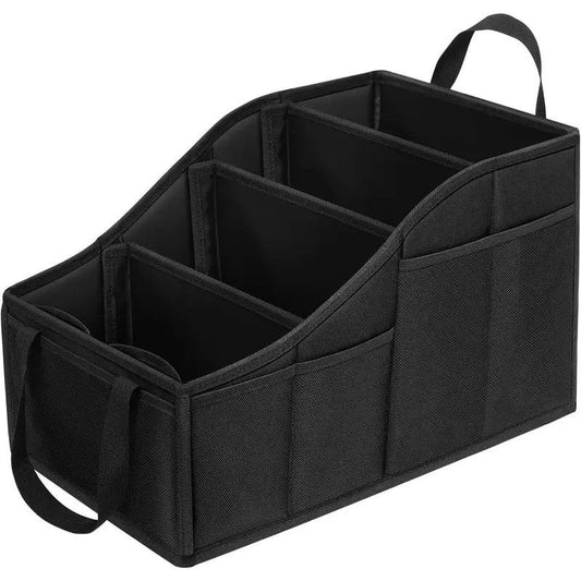 Car Multi-Compartment Organizer: Non-Slip & Spacious, 4-Section Storage for a Tidy Interior