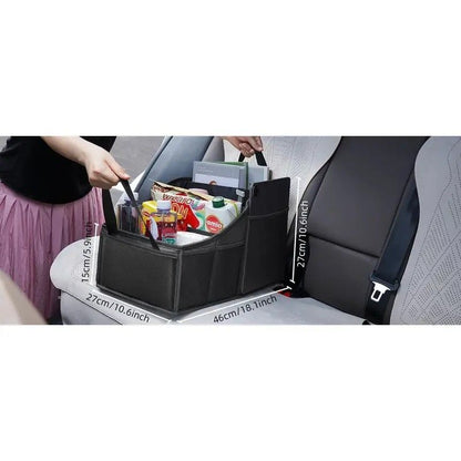 Car Multi-Compartment Organizer: Non-Slip & Spacious, 4-Section Storage for a Tidy Interior