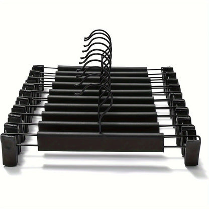 30-Pack Multi-Purpose Adjustable Pant Hangers: Thickened Non-Slip Clips, 360° Rotating Hook, Adjustable Width, Suitable for Organizing and Drying Various Clothes, Towels, and More.