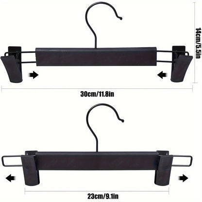 30-Pack Multi-Purpose Adjustable Pant Hangers: Thickened Non-Slip Clips, 360° Rotating Hook, Adjustable Width, Suitable for Organizing and Drying Various Clothes, Towels, and More.