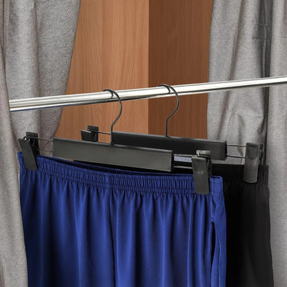 30-Pack Multi-Purpose Adjustable Pant Hangers: Thickened Non-Slip Clips, 360° Rotating Hook, Adjustable Width, Suitable for Organizing and Drying Various Clothes, Towels, and More.
