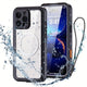 iPhone 16 Pro  Waterproof Phone Case IP68 Drop Protection Snow Dust Resistant with Lanyard for Swimming Skiing Off Road Adventures(black)